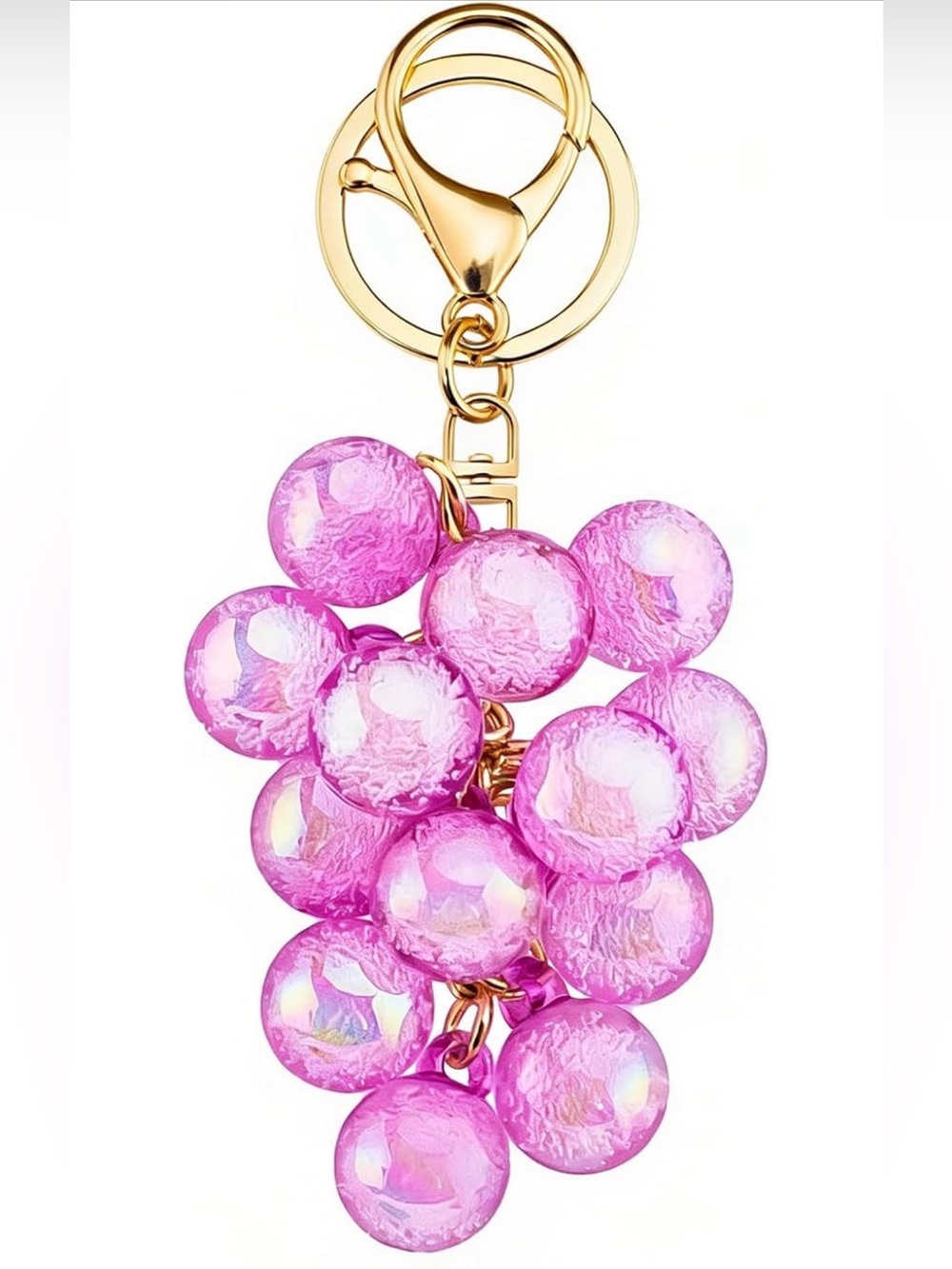 Purple Grape  Iridescent KeychainNWT